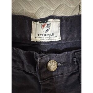 Tyndale FR Flame Resistant Work Pants Carpenter Navy Men Small Made in USA